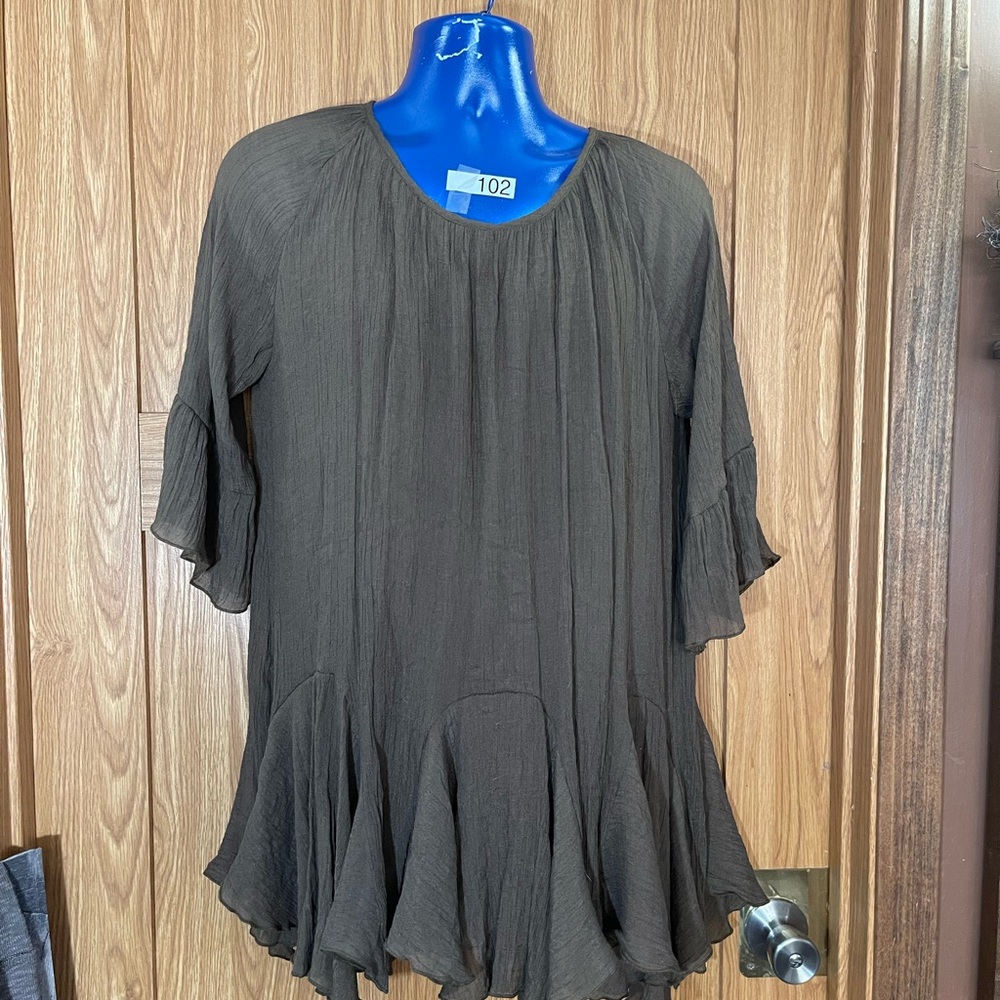 Elegant Brown Women's Top